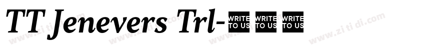 TT Jenevers Trl字体转换
